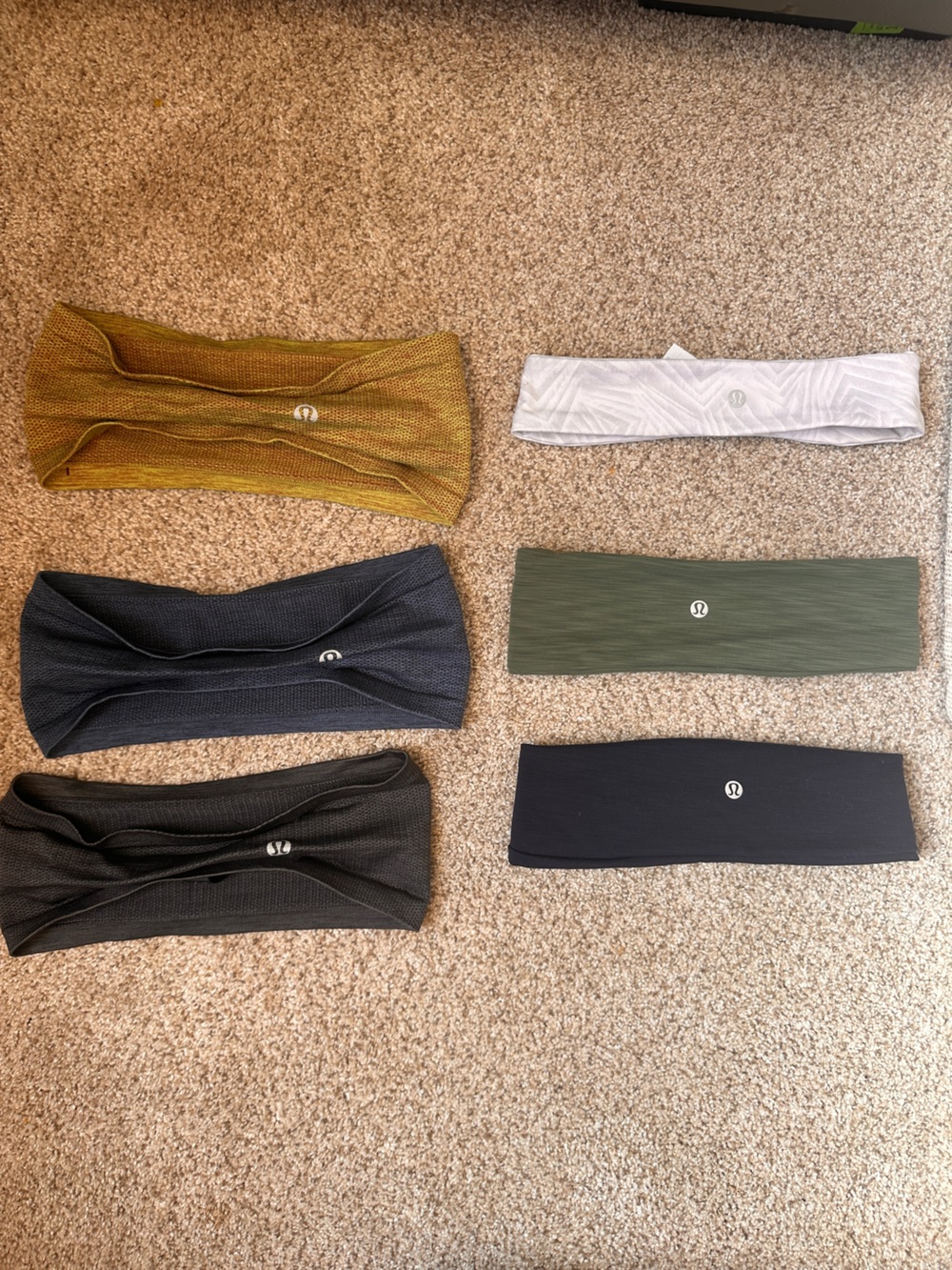 Lululemon Athletic Headbands - Assorted Colors Bundle 6